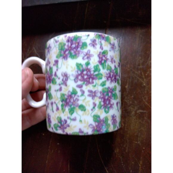 Chintz 4 mugs Lefton? 043 floral fine china 8 oz - Picture 7 of 9